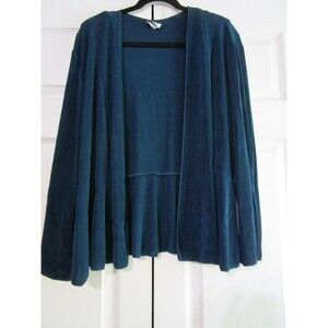 Rebekah Cardigan Womens 2XL Open Front Long Sleeve Boho Drape Layer Made in USA
